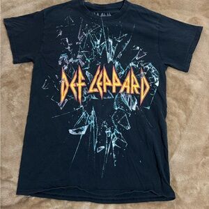 Def Leppard Black Graphic Tee